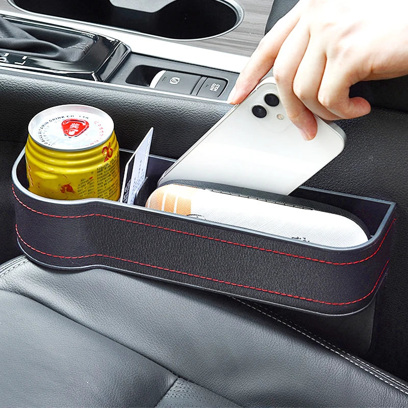LuxGrip Leather Car Seat Gap Organizer