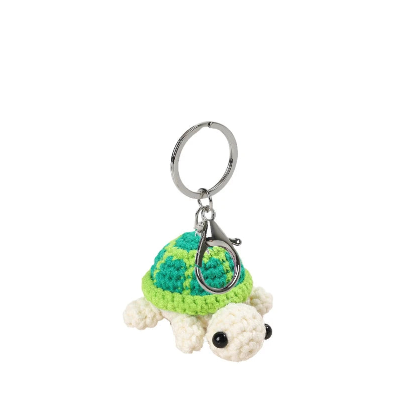 Cute Little Turtle Keychain - Wool Crochet