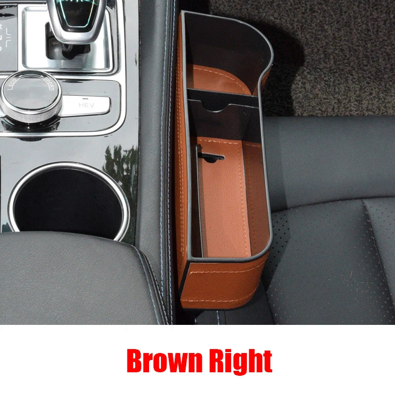 LuxGrip Leather Car Seat Gap Organizer