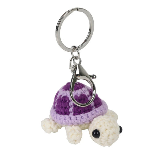 Cute Little Turtle Keychain - Wool Crochet